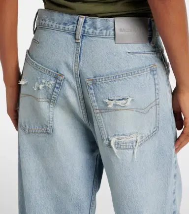 Balenciaga Frayed tapered jeans | Thumbnail 7 Balenciaga Frayed tapered jeans | Thumbnail 7