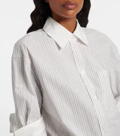 Acne Studios Striped cotton poplin shirt | Thumbnail 2 Acne Studios Striped cotton poplin shirt | Thumbnail 2