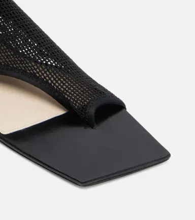 CHRISTEN Edge Stretch leather-trimmed mesh mules | Thumbnail 2 CHRISTEN Edge Stretch leather-trimmed mesh mules | Thumbnail 2
