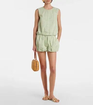 Simkhai Gingham cotton-blend shorts | Thumbnail 2 Simkhai Gingham cotton-blend shorts | Thumbnail 2