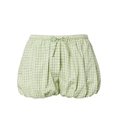 Simkhai Gingham cotton-blend shorts | Thumbnail 1 Simkhai Gingham cotton-blend shorts | Thumbnail 1