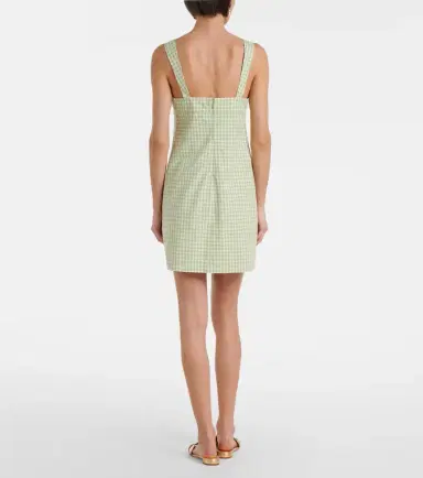 Simkhai Sloan gingham cotton-blend minidress | Thumbnail 4 Simkhai Sloan gingham cotton-blend minidress | Thumbnail 4