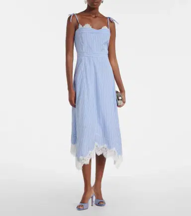 Simkhai Avaleigh striped cotton midi dress | Thumbnail 2 Simkhai Avaleigh striped cotton midi dress | Thumbnail 2