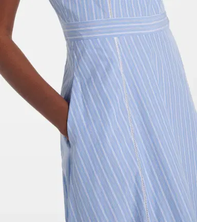 Simkhai Avaleigh striped cotton midi dress | Thumbnail 3 Simkhai Avaleigh striped cotton midi dress | Thumbnail 3