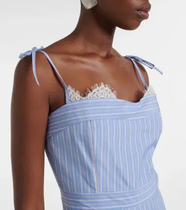 Simkhai Avaleigh striped cotton midi dress | Thumbnail 5 Simkhai Avaleigh striped cotton midi dress | Thumbnail 5