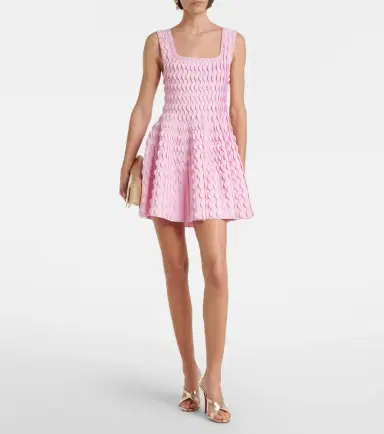 Simkhai Vanna knitted scalloped minidress | Thumbnail 2 Simkhai Vanna knitted scalloped minidress | Thumbnail 2