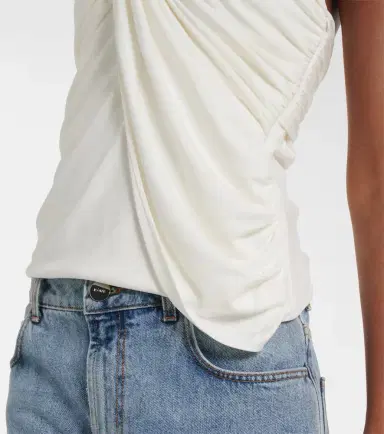 Simkhai Draped jersey top | Thumbnail 4 Simkhai Draped jersey top | Thumbnail 4