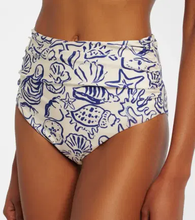 Simkhai Teya ruched printed bikini bottoms | Thumbnail 2 Simkhai Teya ruched printed bikini bottoms | Thumbnail 2