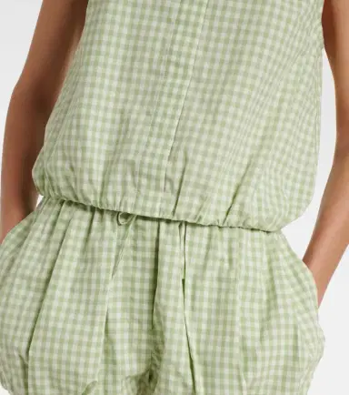Simkhai Gingham cotton-blend top | Thumbnail 3 Simkhai Gingham cotton-blend top | Thumbnail 3