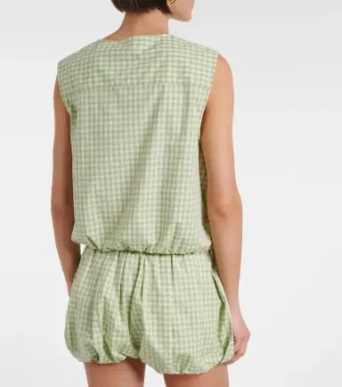 Simkhai Gingham cotton-blend top | Thumbnail 4 Simkhai Gingham cotton-blend top | Thumbnail 4