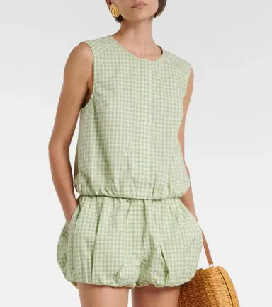 Simkhai Gingham cotton-blend top | Thumbnail 6 Simkhai Gingham cotton-blend top | Thumbnail 6
