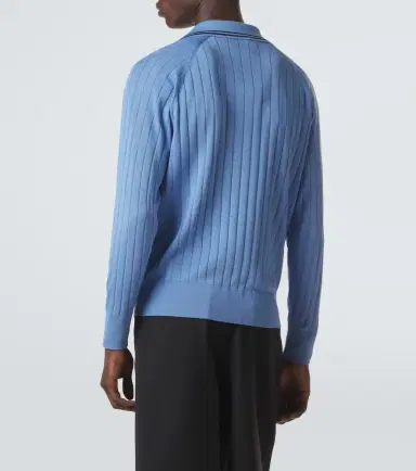 Wales Bonner Roots polo sweater | Thumbnail 3 Wales Bonner Roots polo sweater | Thumbnail 3