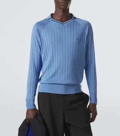 Wales Bonner Roots polo sweater | Thumbnail 5 Wales Bonner Roots polo sweater | Thumbnail 5