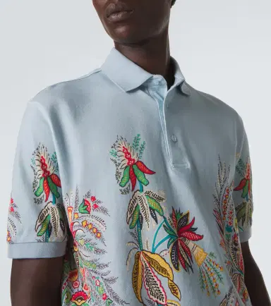 Etro Printed cotton piqué polo shirt | Thumbnail 5 Etro Printed cotton piqué polo shirt | Thumbnail 5