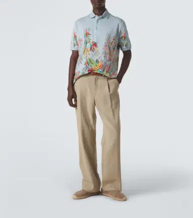Etro Printed cotton piqué polo shirt | Thumbnail 6 Etro Printed cotton piqué polo shirt | Thumbnail 6