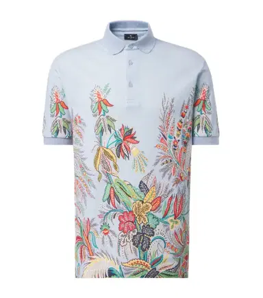 Etro Printed cotton piqué polo shirt | Thumbnail 1 Etro Printed cotton piqué polo shirt | Thumbnail 1