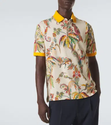 Etro Printed cotton piqué polo shirt | Thumbnail 2 Etro Printed cotton piqué polo shirt | Thumbnail 2