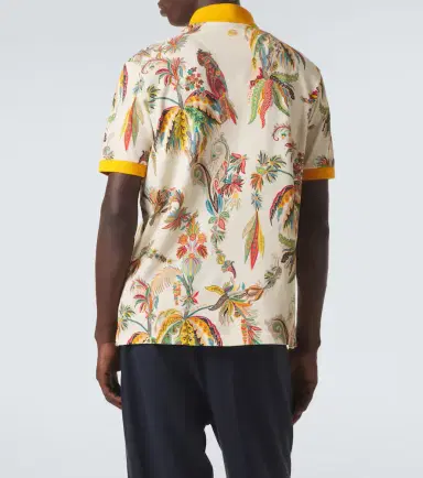 Etro Printed cotton piqué polo shirt | Thumbnail 7 Etro Printed cotton piqué polo shirt | Thumbnail 7