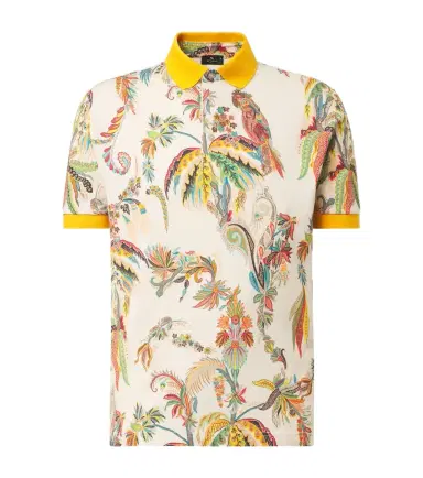 Etro Printed cotton piqué polo shirt | Thumbnail 1 Etro Printed cotton piqué polo shirt | Thumbnail 1
