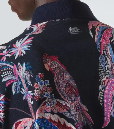 Etro Printed cotton piqué polo shirt | Thumbnail 3 Etro Printed cotton piqué polo shirt | Thumbnail 3