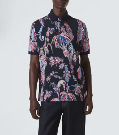 Etro Printed cotton piqué polo shirt | Thumbnail 5 Etro Printed cotton piqué polo shirt | Thumbnail 5