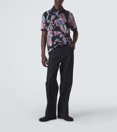 Etro Printed cotton piqué polo shirt | Thumbnail 6 Etro Printed cotton piqué polo shirt | Thumbnail 6