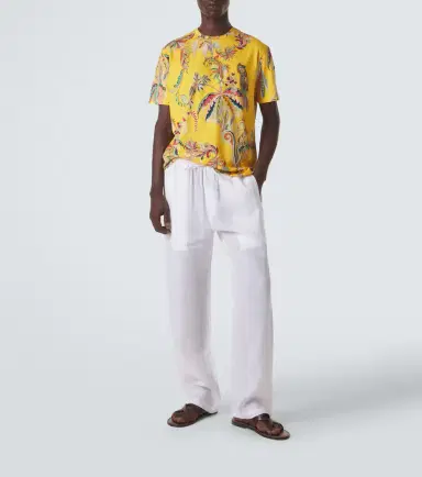 Etro Printed cotton jersey T-shirt | Thumbnail 3 Etro Printed cotton jersey T-shirt | Thumbnail 3