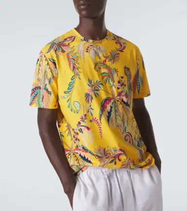 Etro Printed cotton jersey T-shirt | Thumbnail 4 Etro Printed cotton jersey T-shirt | Thumbnail 4