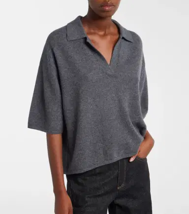 Lisa Yang Neela cashmere polo sweater | Thumbnail 3 Lisa Yang Neela cashmere polo sweater | Thumbnail 3