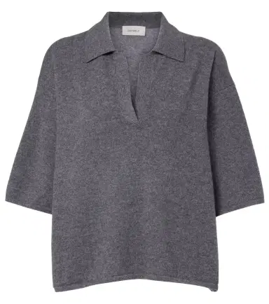 Lisa Yang Neela cashmere polo sweater | Thumbnail 1 Lisa Yang Neela cashmere polo sweater | Thumbnail 1