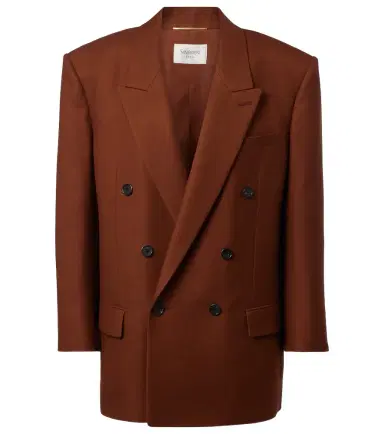 Saint Laurent Double-breasted cashmere blazer | Thumbnail 1 Saint Laurent Double-breasted cashmere blazer | Thumbnail 1