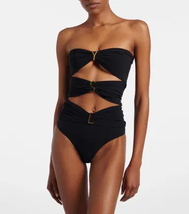 Saint Laurent Cutout embellished swimsuit | Thumbnail 2 Saint Laurent Cutout embellished swimsuit | Thumbnail 2