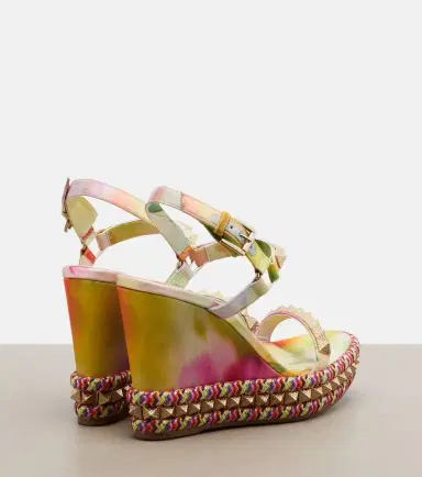 Christian Louboutin Pyra Clou embellished espadrille wedges | Thumbnail 3 Christian Louboutin Pyra Clou embellished espadrille wedges | Thumbnail 3