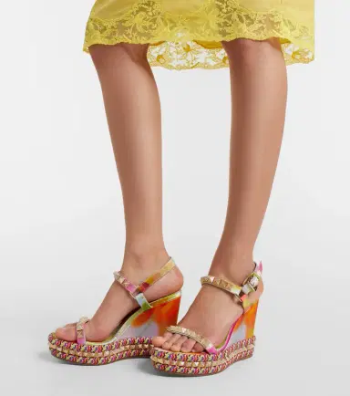 Christian Louboutin Pyra Clou embellished espadrille wedges | Thumbnail 5 Christian Louboutin Pyra Clou embellished espadrille wedges | Thumbnail 5