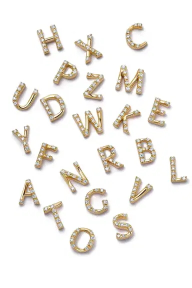LOQUET Diamond Letter Charm | Thumbnail 1 LOQUET Diamond Letter Charm | Thumbnail 1