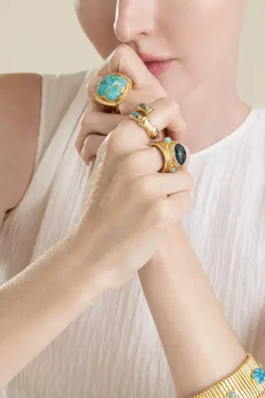Gas Bijoux Green Simone Kambaba Ring | Thumbnail 2 Gas Bijoux Green Simone Kambaba Ring | Thumbnail 2