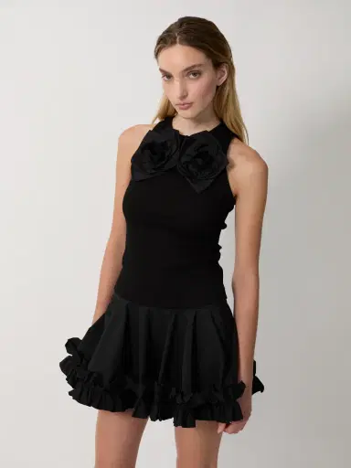 Aknvas The Kirsten skorts in black tech taffeta | Thumbnail 2 Aknvas The Kirsten skorts in black tech taffeta | Thumbnail 2