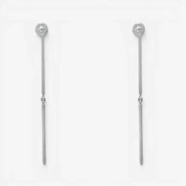 Messika Messika 2 Barrettes Gatsby 18K White Gold Diamond Drop Earrings by The Solist | Thumbnail 5 Messika Messika 2 Barrettes Gatsby 18K White Gold Diamond Drop Earrings by The Solist | Thumbnail 5