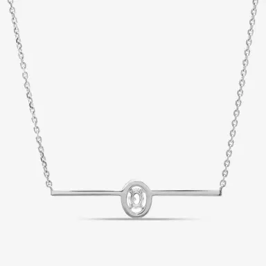 Messika Messika Glam'Azone 18K White Gold Diamond Chain Bar Necklace by The Solist | Thumbnail 5 Messika Messika Glam'Azone 18K White Gold Diamond Chain Bar Necklace by The Solist | Thumbnail 5
