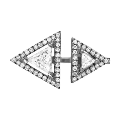 Messika Messika Thea Toi & Moi 18K Blackened White Gold Diamond Ring Sz. 6.75 by The Solist | Thumbnail 1 Messika Messika Thea Toi & Moi 18K Blackened White Gold Diamond Ring Sz. 6.75 by The Solist | Thumbnail 1