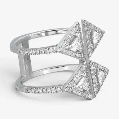 Messika Messika Thea Toi & Moi 18K White Gold Diamond Double Ring Sz. 6 by The Solist | Thumbnail 4 Messika Messika Thea Toi & Moi 18K White Gold Diamond Double Ring Sz. 6 by The Solist | Thumbnail 4