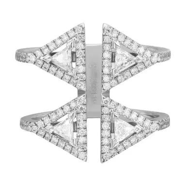 Messika Messika Thea Toi & Moi 18K White Gold Diamond Double Ring Sz. 6 by The Solist | Thumbnail 1 Messika Messika Thea Toi & Moi 18K White Gold Diamond Double Ring Sz. 6 by The Solist | Thumbnail 1
