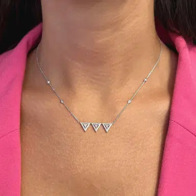 Messika Messika Thea Toi & Moi 18K White Gold Diamond Necklace by The Solist | Thumbnail 2 Messika Messika Thea Toi & Moi 18K White Gold Diamond Necklace by The Solist | Thumbnail 2