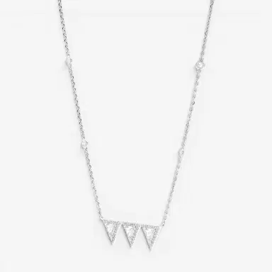 Messika Messika Thea Toi & Moi 18K White Gold Diamond Necklace by The Solist | Thumbnail 3 Messika Messika Thea Toi & Moi 18K White Gold Diamond Necklace by The Solist | Thumbnail 3