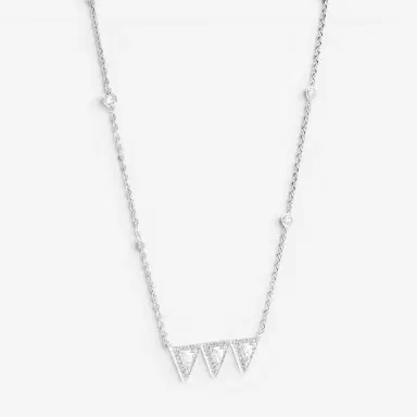 Messika Messika Thea Toi & Moi 18K White Gold Diamond Necklace by The Solist | Thumbnail 4 Messika Messika Thea Toi & Moi 18K White Gold Diamond Necklace by The Solist | Thumbnail 4