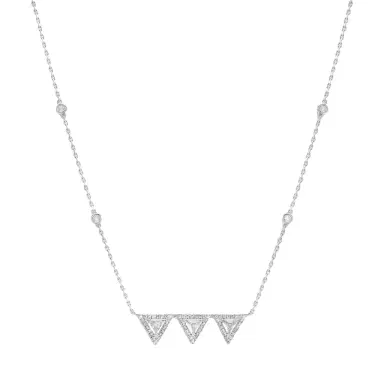 Messika Messika Thea Toi & Moi 18K White Gold Diamond Necklace by The Solist | Thumbnail 1 Messika Messika Thea Toi & Moi 18K White Gold Diamond Necklace by The Solist | Thumbnail 1