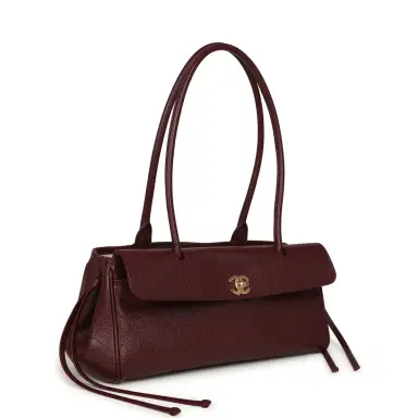 Chanel Chanel Small "Urban Essential" East West Shopping Tote Dark Burgundy Caviar Gold Hardware | Thumbnail 2 Chanel Chanel Small "Urban Essential" East West Shopping Tote Dark Burgundy Caviar Gold Hardware | Thumbnail 2