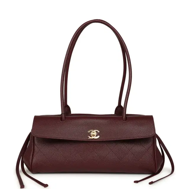 Chanel Small "Urban Essential" East West Shopping Tote Dark Burgundy Caviar Gold Hardware Chanel Small "Urban Essential" East West Shopping Tote Dark Burgundy Caviar Gold Hardware
