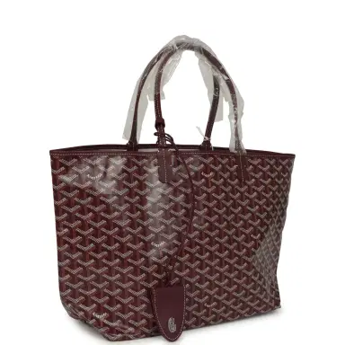 goyard Goyard Goyardine Canvas Burgundy Saint Louis PM Tote Palladium Hardware | Thumbnail 2 goyard Goyard Goyardine Canvas Burgundy Saint Louis PM Tote Palladium Hardware | Thumbnail 2