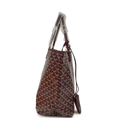 goyard Goyard Goyardine Canvas Burgundy Saint Louis PM Tote Palladium Hardware | Thumbnail 3 goyard Goyard Goyardine Canvas Burgundy Saint Louis PM Tote Palladium Hardware | Thumbnail 3
